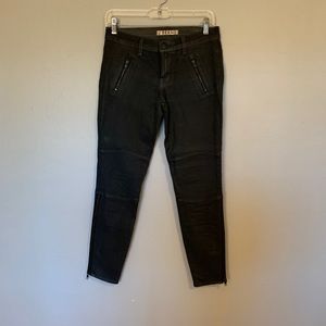 JBrand dark grey waxy skinny jeans